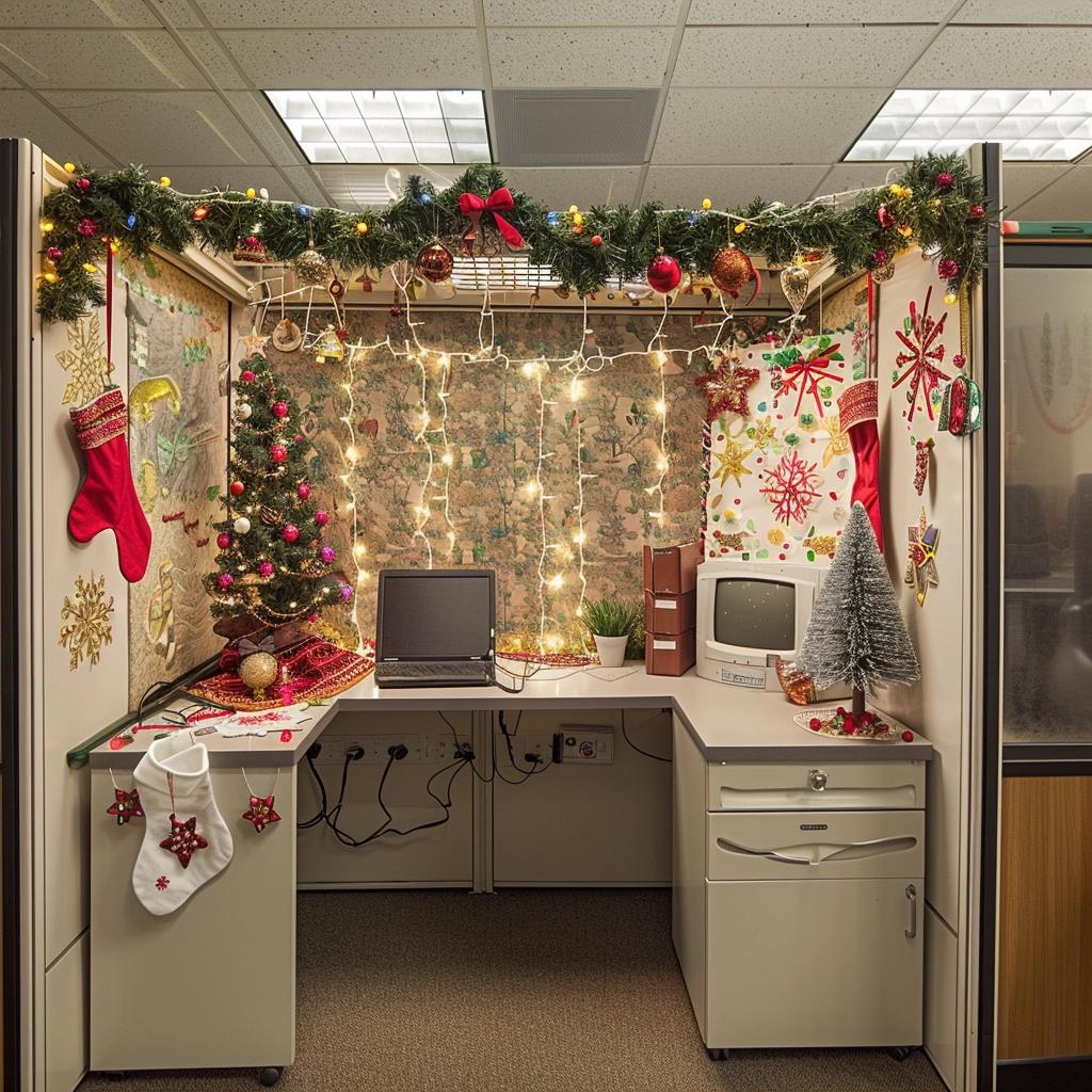 Office Cubicle Christmas Decorating: Festive Ideas