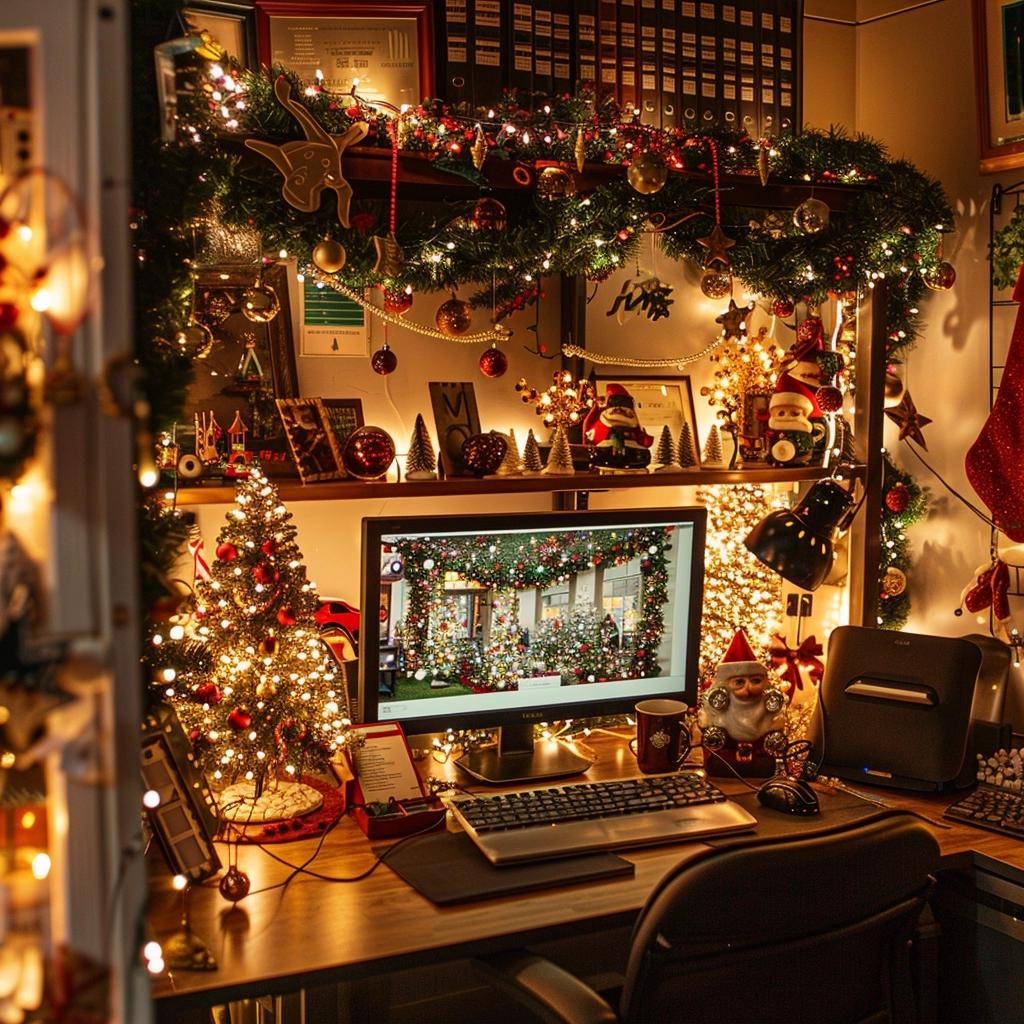 Office Cubicle Christmas Decorating: Festive Ideas